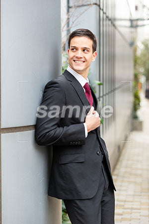ビジネスマンの男性の笑顔の表情 a0010533PH