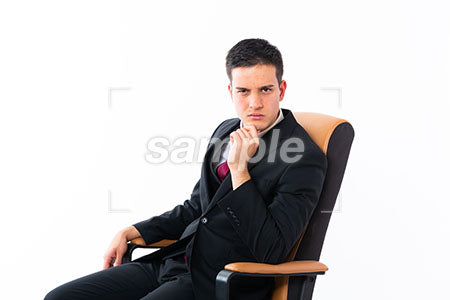男性が椅子に座った男性 a0011170PH