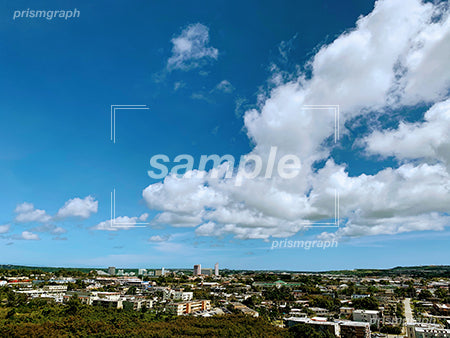 グアムの街と夏の空シーン 空撮 b0020017PH