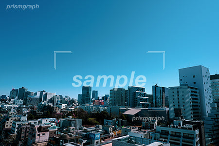 青い空と東京の街並み b0060022PH