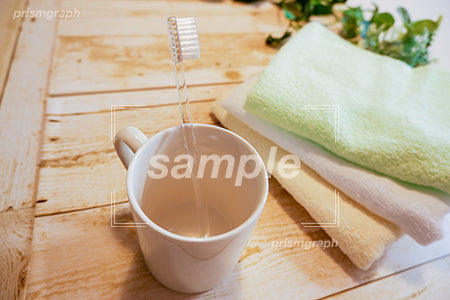 歯ブラシやタオルのオーガニックなイメージ b0080079PH