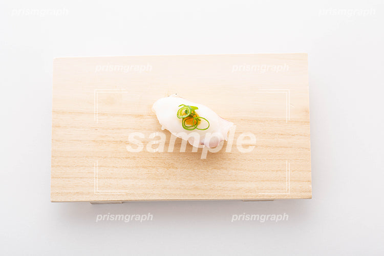 タコの寿司を真上から撮影した c0160045