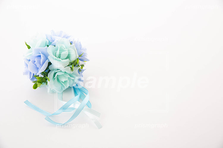 青い薔薇の花束 e0902